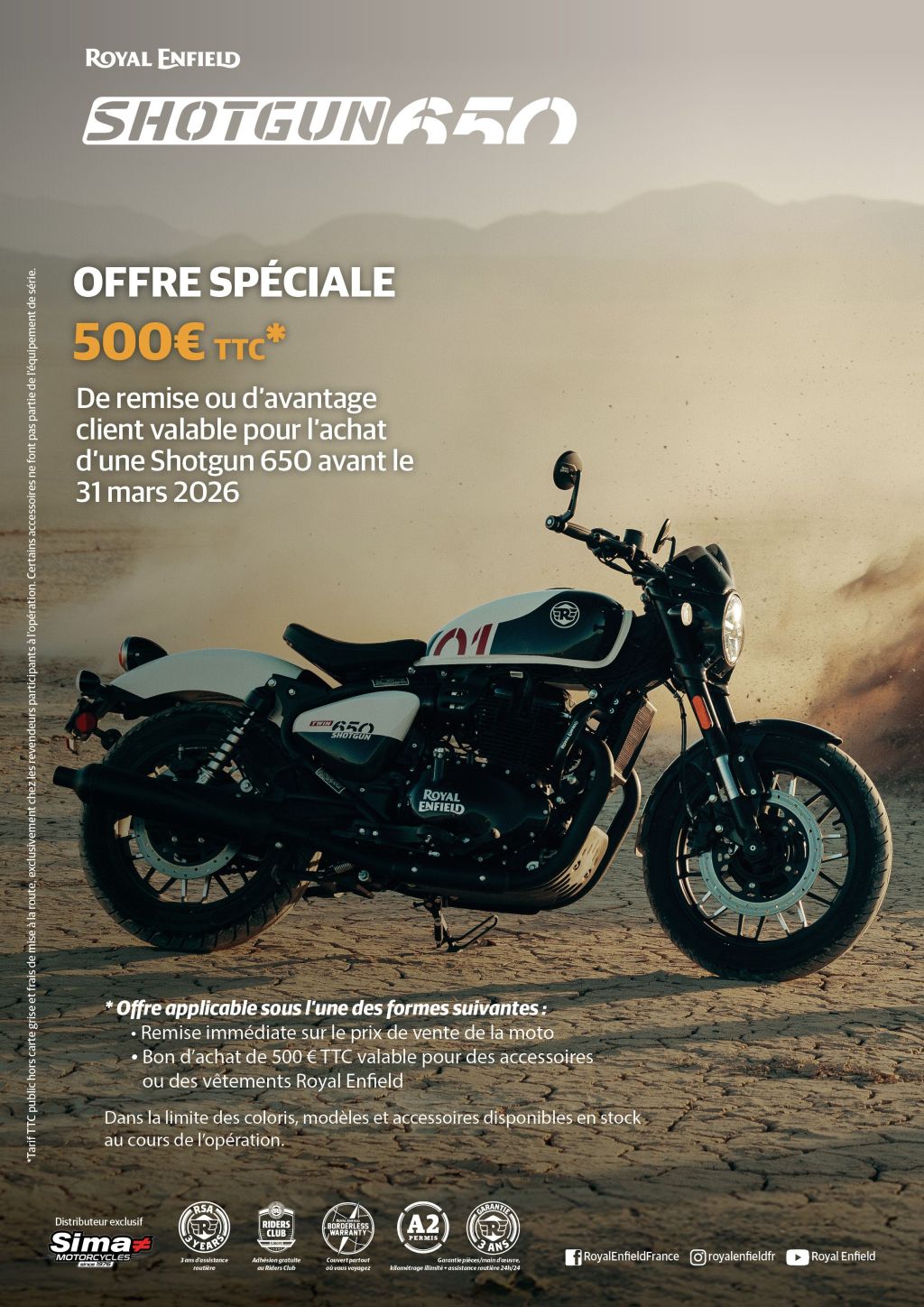 PROMOTION ROYAL ENFIELD 650 SHOTGUN 