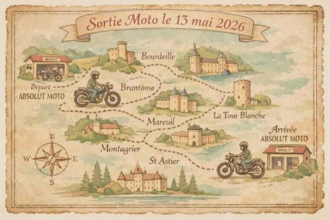 sortie de 130 kms départ 10 h du magasin  